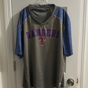 Rangers Men's Short Sleeve Tee - Blue and Gray